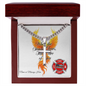 When The Smoke Clears firefighter support Cuban link cross necklace symbolizing new beginnings and healing.