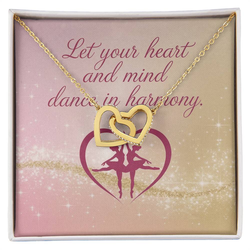 Let Heart and Mind Move Together - Interlocking Hearts Necklace harmony-inspired jewelry for joy & reflection