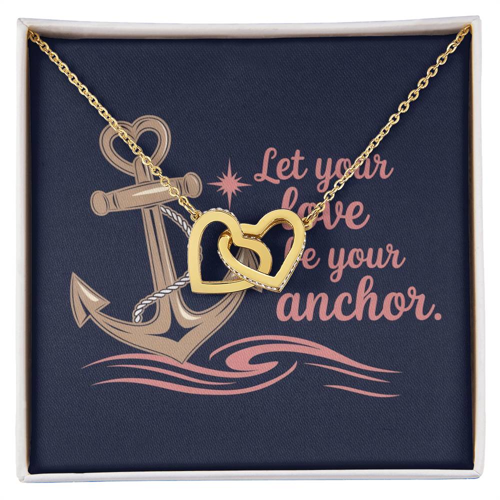 Let Love Anchor Your Journey - Interlocking Hearts Necklace meaningful jewelry for comfort & emotional strength