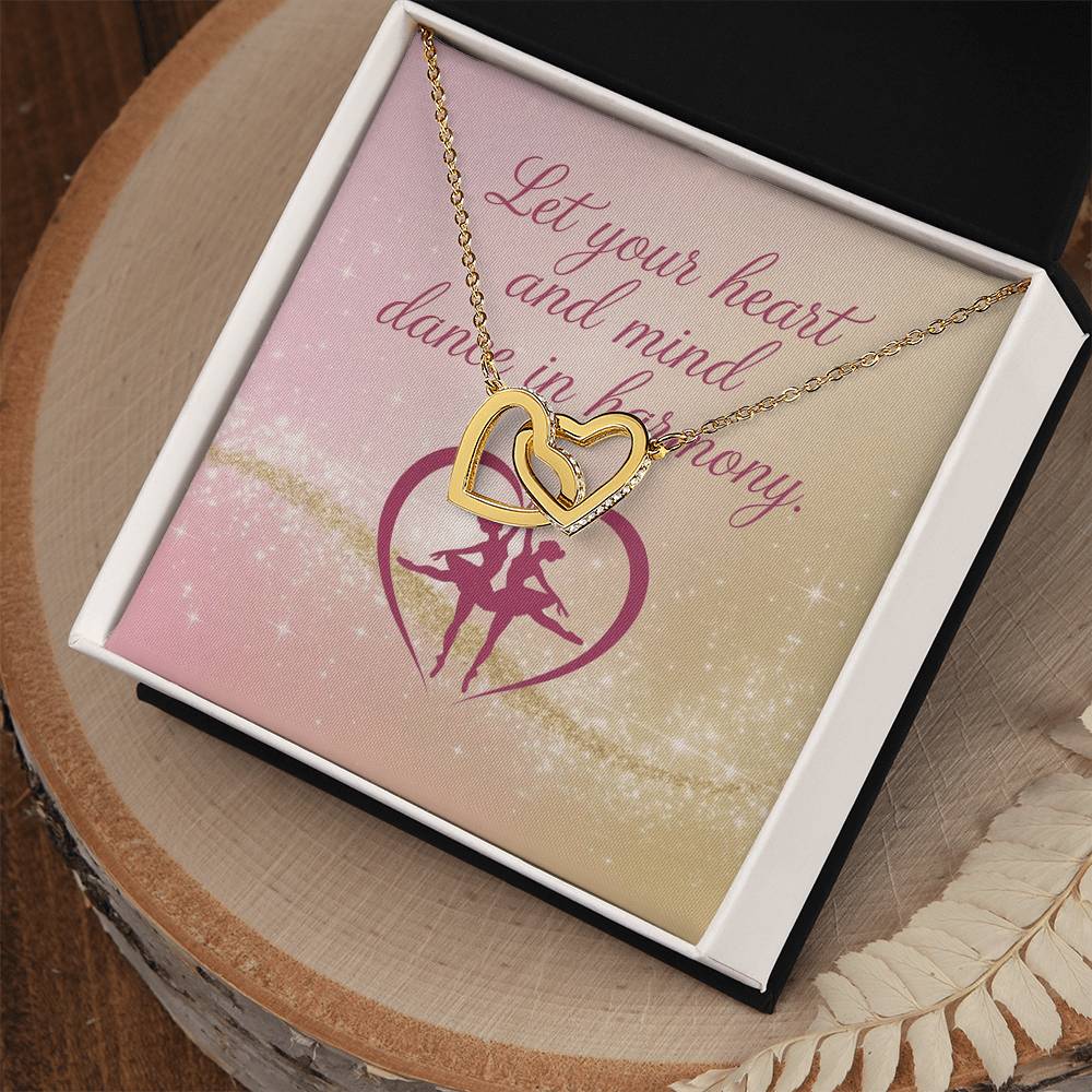Let Heart and Mind Move Together - Interlocking Hearts Necklace harmony-inspired jewelry for joy & reflection
