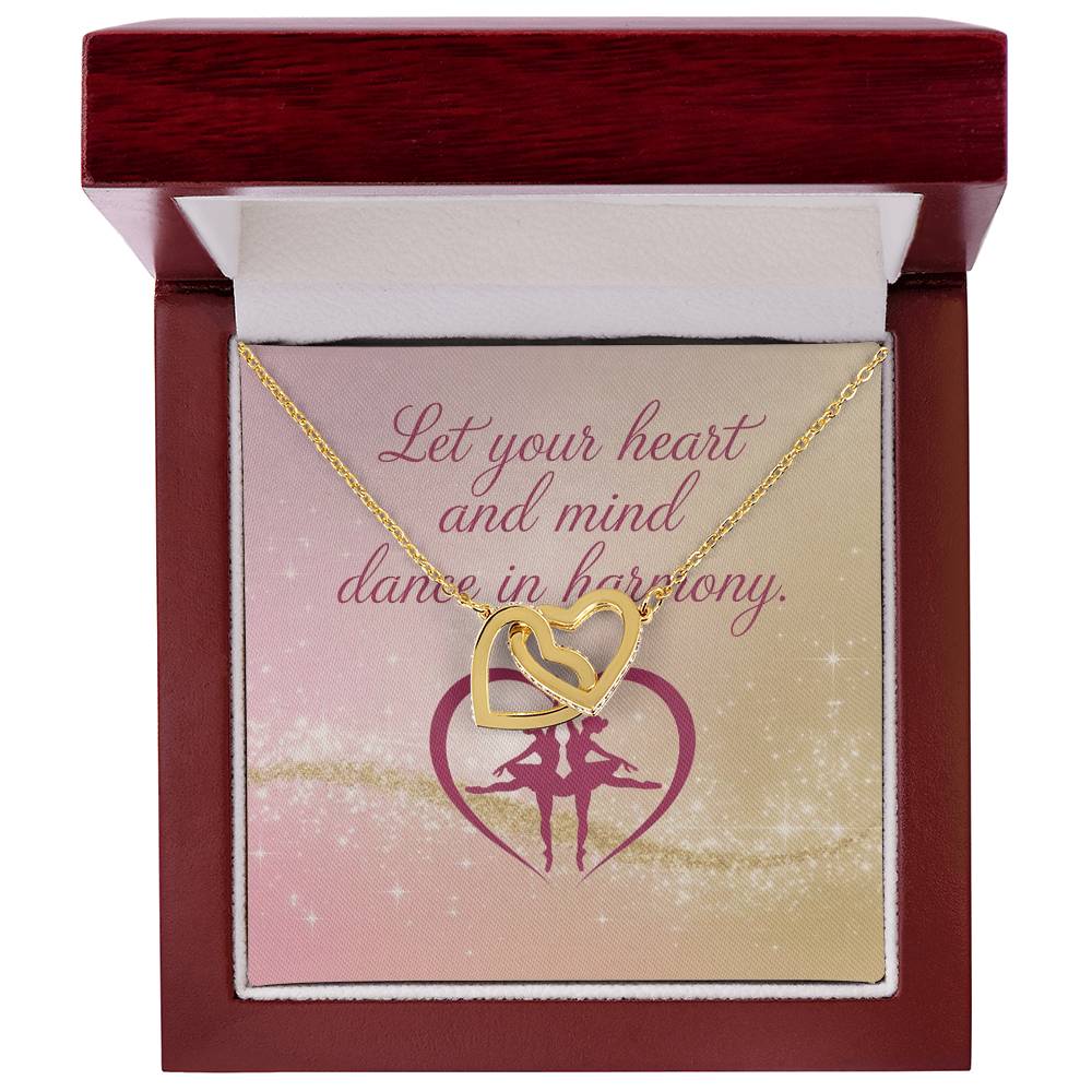 Let Heart and Mind Move Together - Interlocking Hearts Necklace harmony-inspired jewelry for joy & reflection