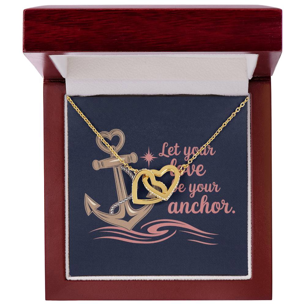 Let Love Anchor Your Journey - Interlocking Hearts Necklace meaningful jewelry for comfort & emotional strength
