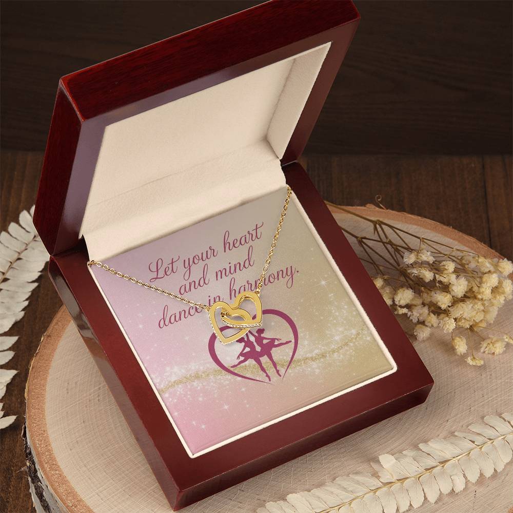 Let Heart and Mind Move Together - Interlocking Hearts Necklace harmony-inspired jewelry for joy & reflection