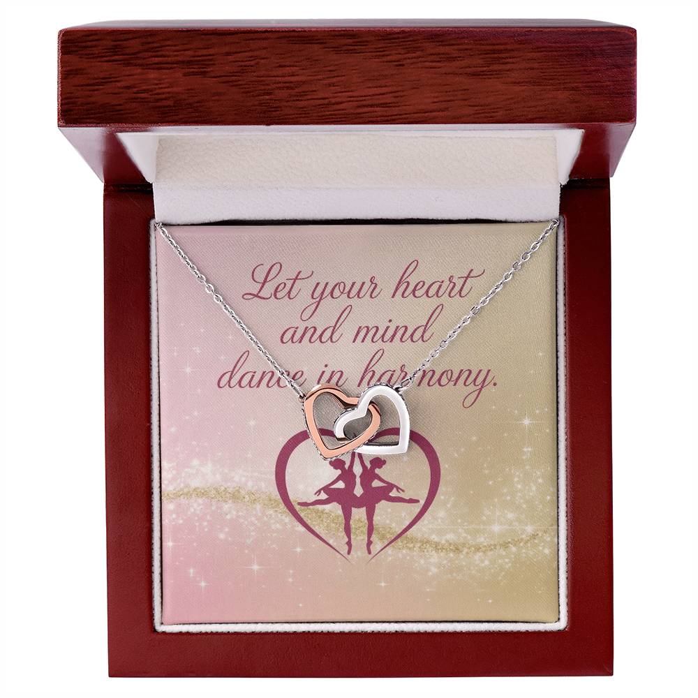 Let Heart and Mind Move Together - Interlocking Hearts Necklace harmony-inspired jewelry for joy & reflection