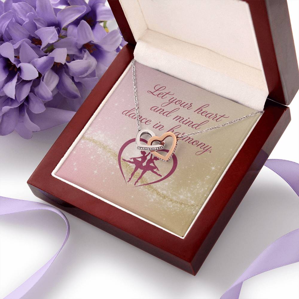 Let Heart and Mind Move Together - Interlocking Hearts Necklace harmony-inspired jewelry for joy & reflection