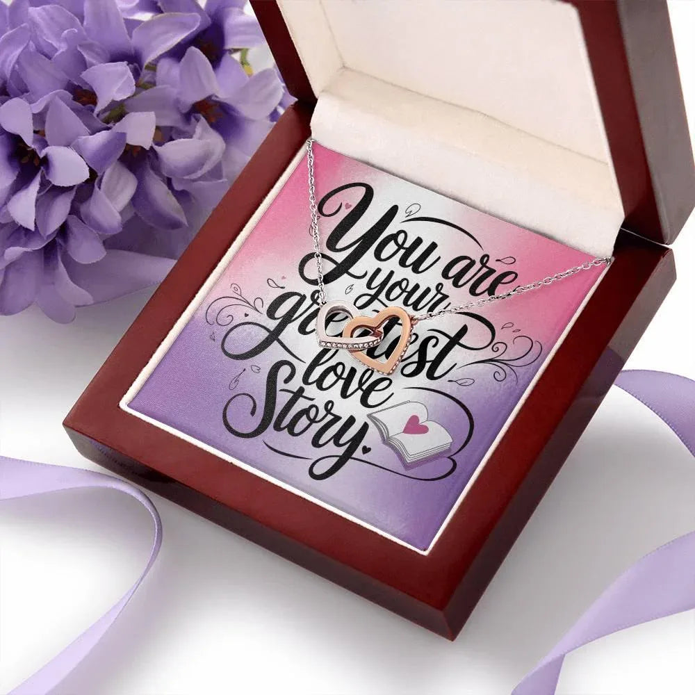 Shop our premium you are your greatest interlocking hearts necklace from MySisterIsASurvivor.