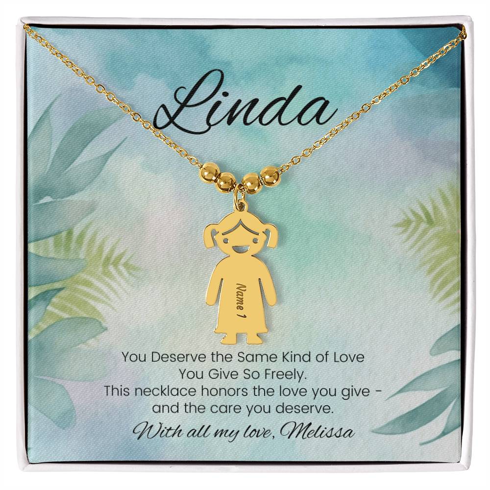 You deserve the same self-care engraved kids charm necklace personalized gift for moms - MySisterIsASurvivor