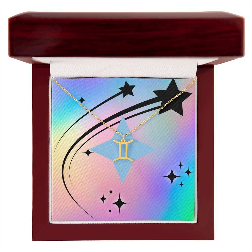 Shop our premium radiant zodiac symbol necklace dreamy iridescent from MySisterIsASurvivor.