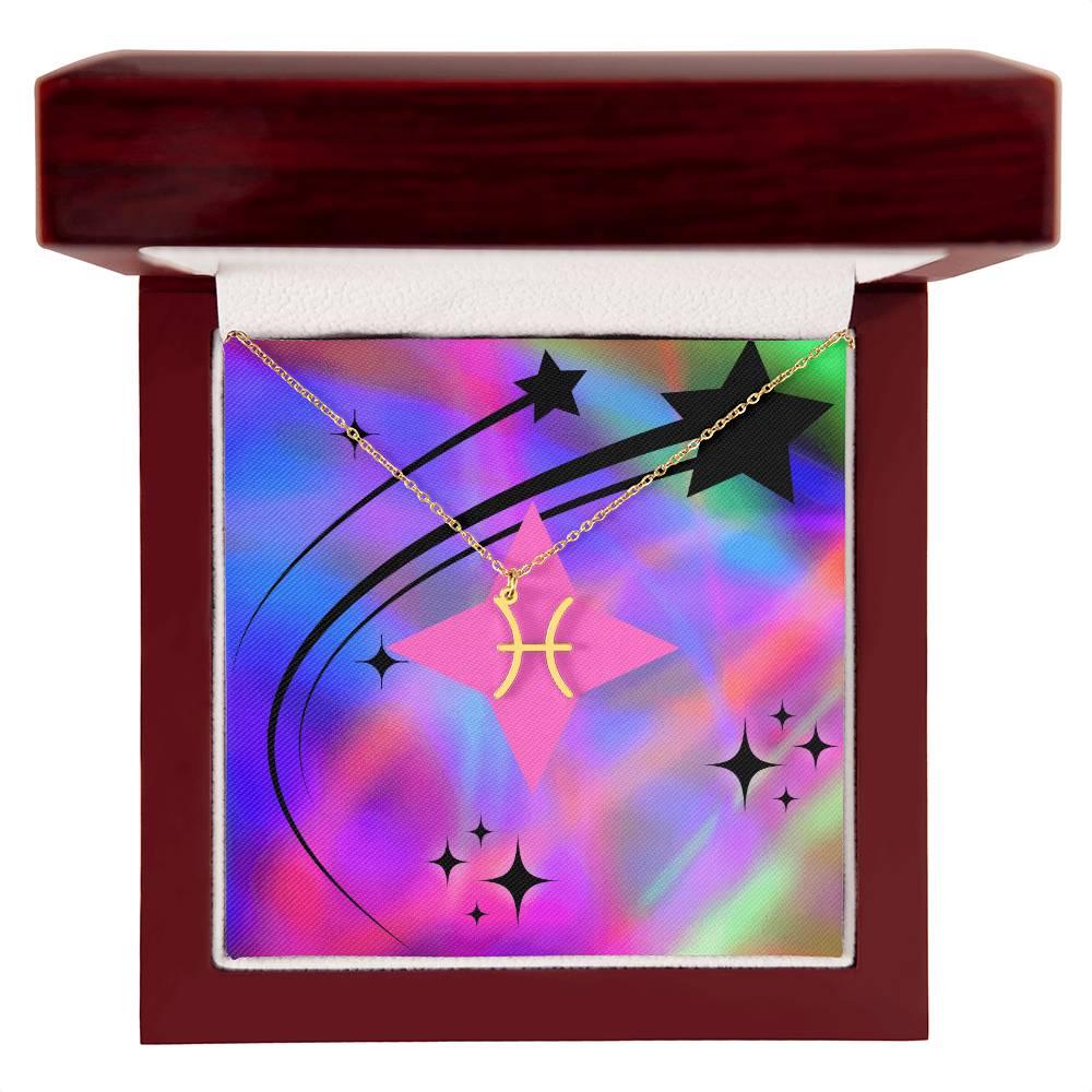 Shop our premium zodiac symbol necklace neon from MySisterIsASurvivor.