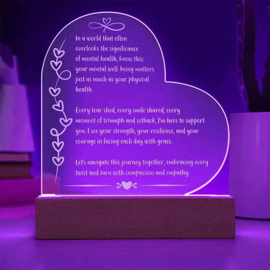 Shop our in a world that often overlooks engraved acrylic plaque featuring the Battery LED Base style option from MySisterIsASurvivor.