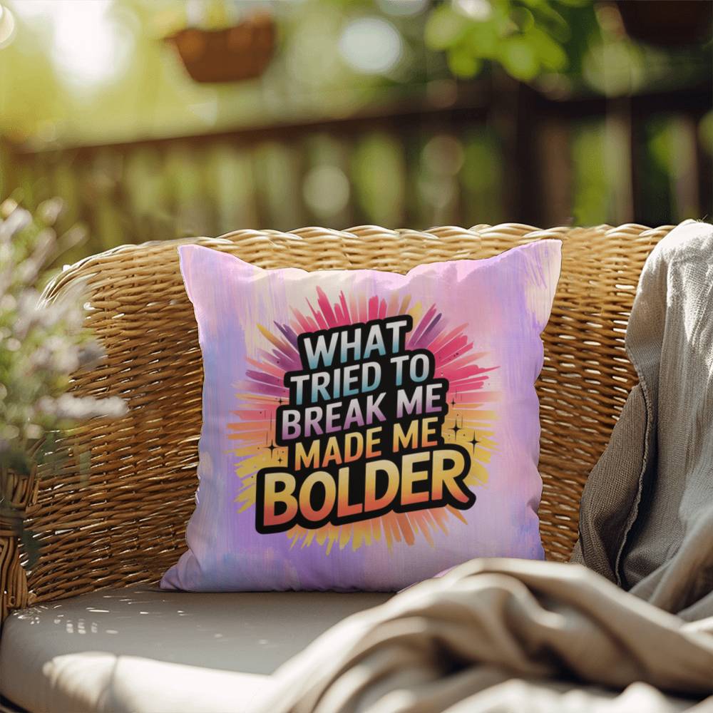 Rise & Reclaim Indoor/Outdoor Pillow – Empowerment Over Adversity