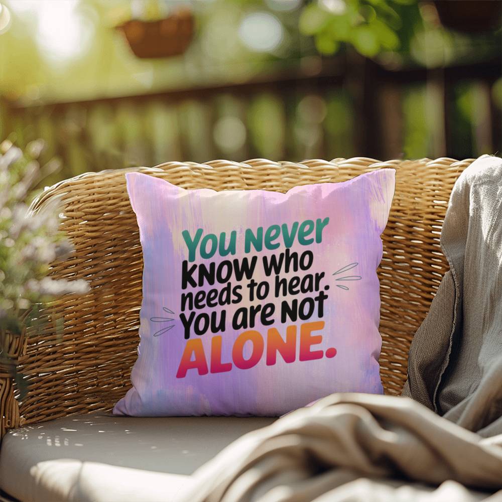 Rise & Reclaim Indoor/Outdoor Pillow – You Are Not Alone