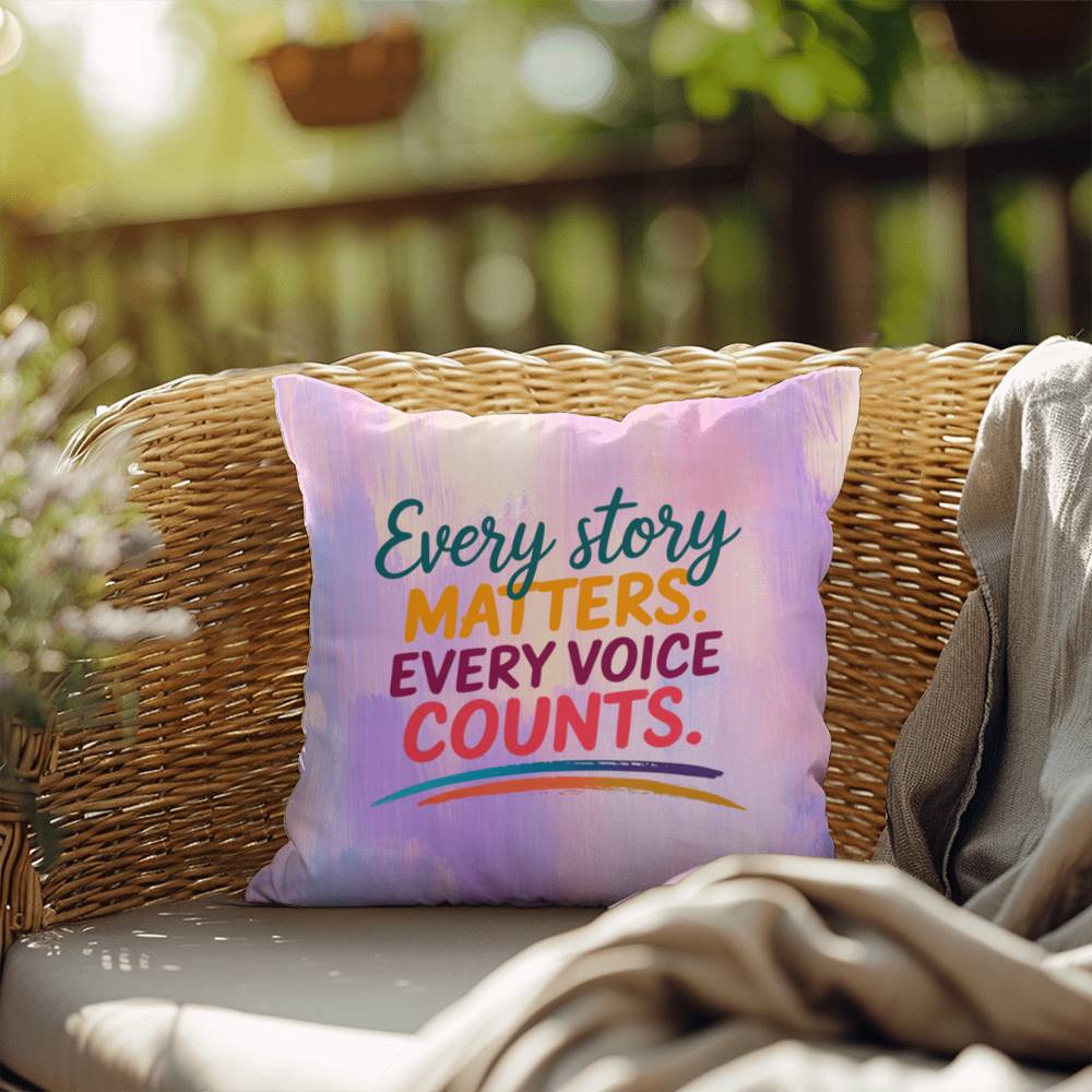 Rise & Reclaim Indoor/Outdoor Pillow – Every Story Matters
