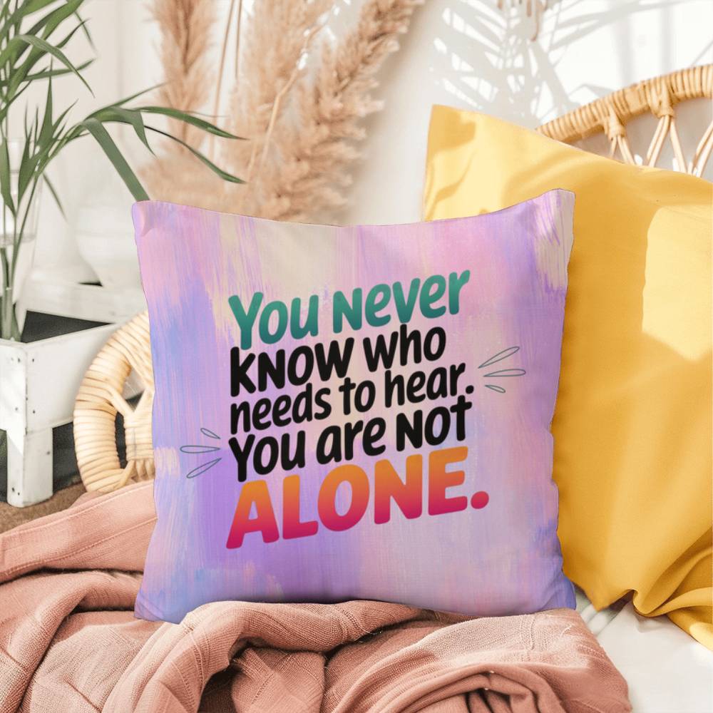 Rise & Reclaim Indoor/Outdoor Pillow – You Are Not Alone