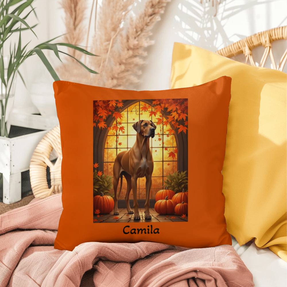 Fawn Great Dane Throw Pillow - Custom Home Decor Gift for Dane Enthusiasts