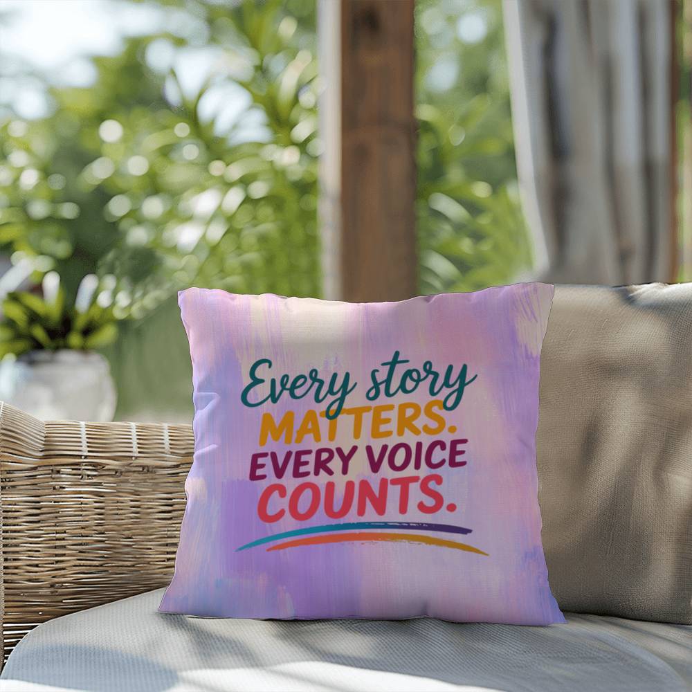 Rise & Reclaim Indoor/Outdoor Pillow – Every Story Matters