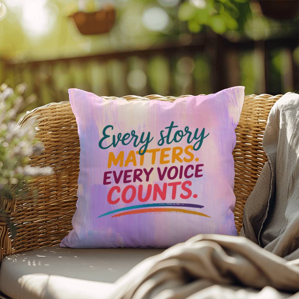 Rise & Reclaim Indoor/Outdoor Pillow – Every Story Matters