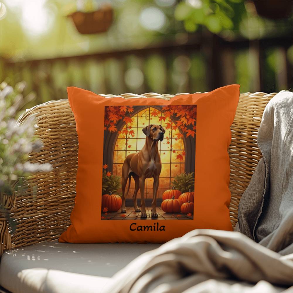 Fawn Great Dane Throw Pillow - Custom Home Decor Gift for Dane Enthusiasts
