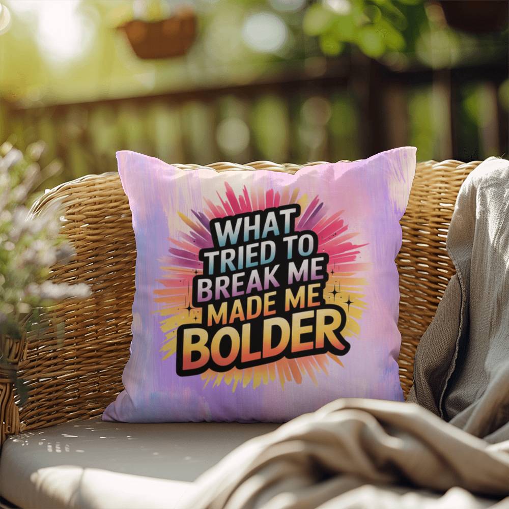 Rise & Reclaim Indoor/Outdoor Pillow – Empowerment Over Adversity