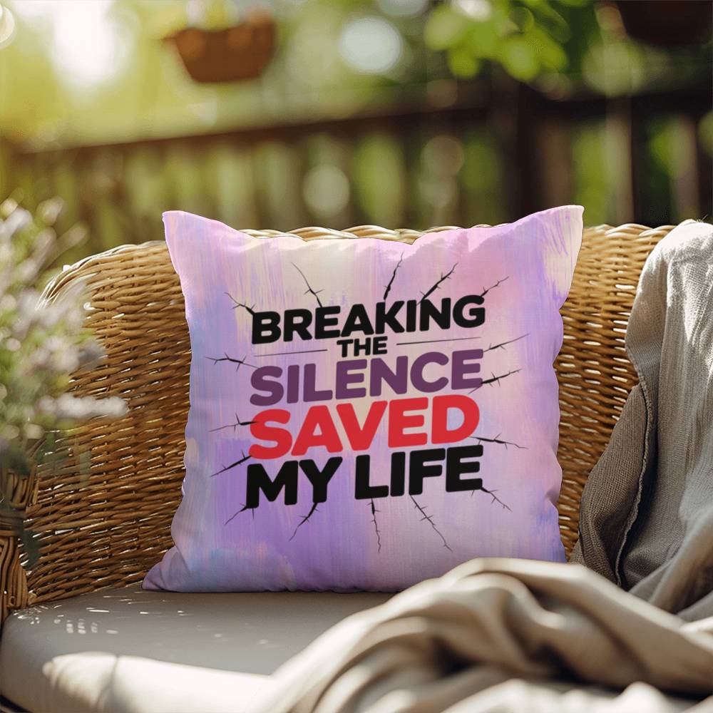 Rise & Reclaim Indoor/Outdoor Pillow – Empowerment for Survivors
