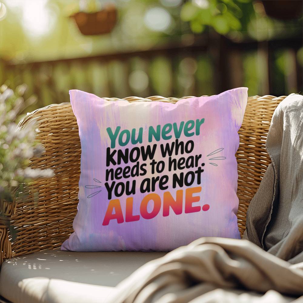 Rise & Reclaim Indoor/Outdoor Pillow – You Are Not Alone