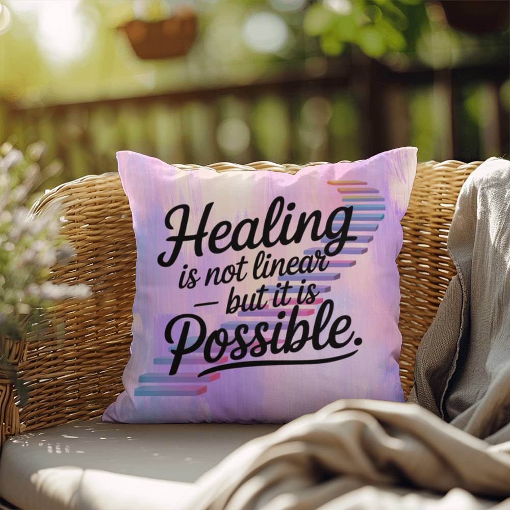 Rise & Reclaim Indoor/Outdoor Pillow – Healing from Trauma