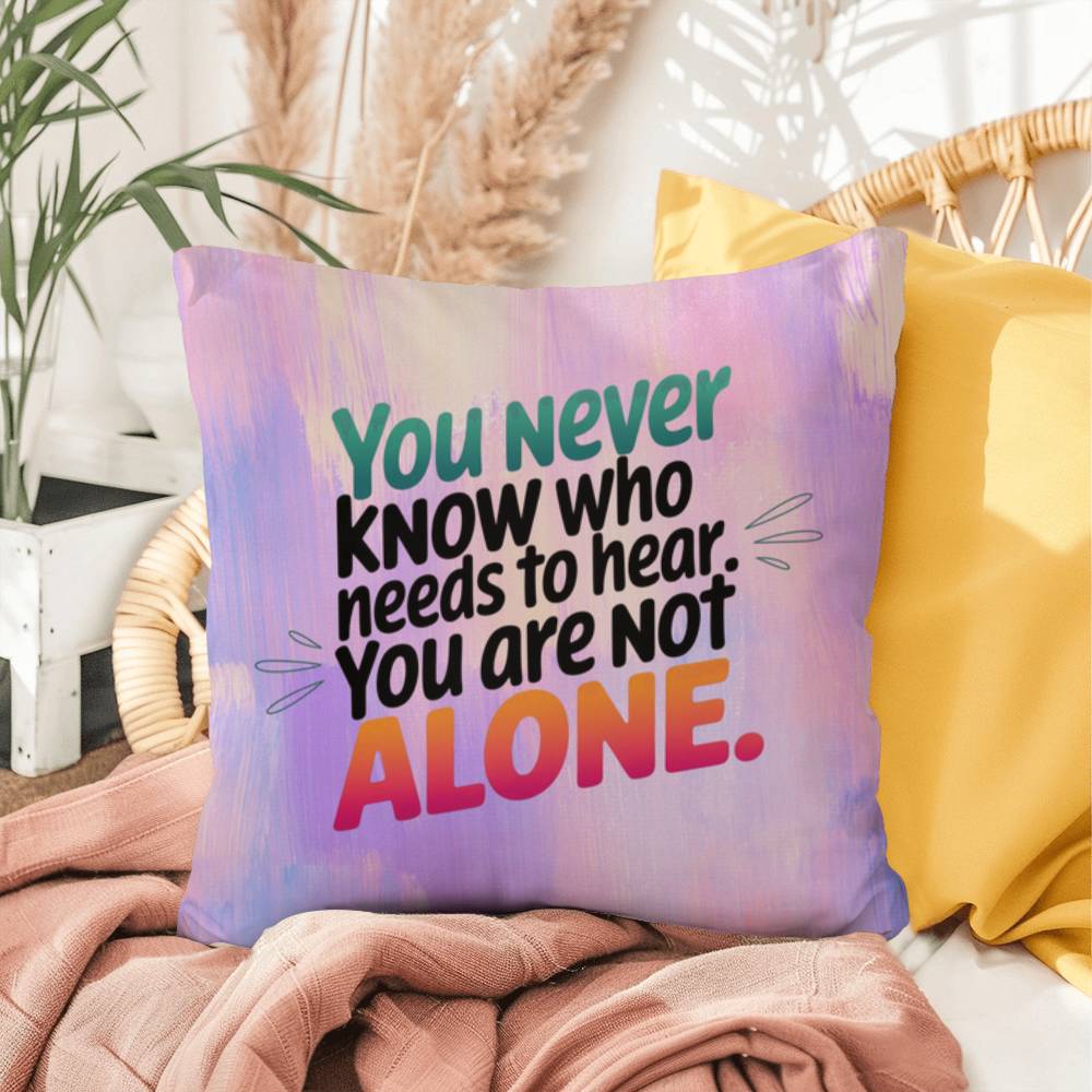 Rise & Reclaim Indoor/Outdoor Pillow – You Are Not Alone