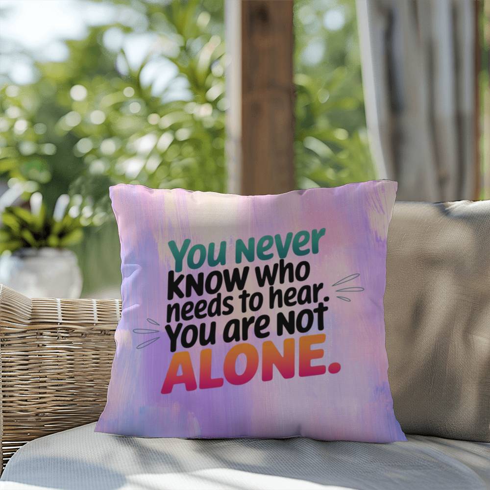 Rise & Reclaim Indoor/Outdoor Pillow – You Are Not Alone