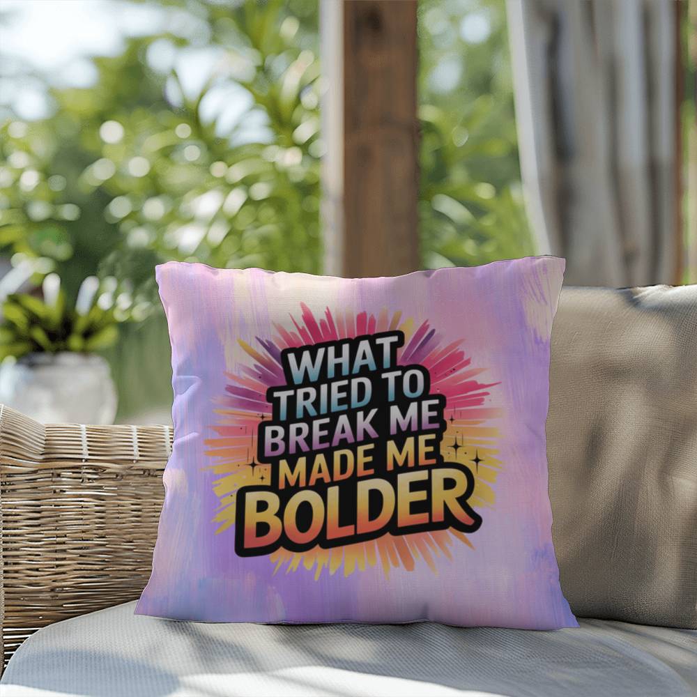Rise & Reclaim Indoor/Outdoor Pillow – Empowerment Over Adversity