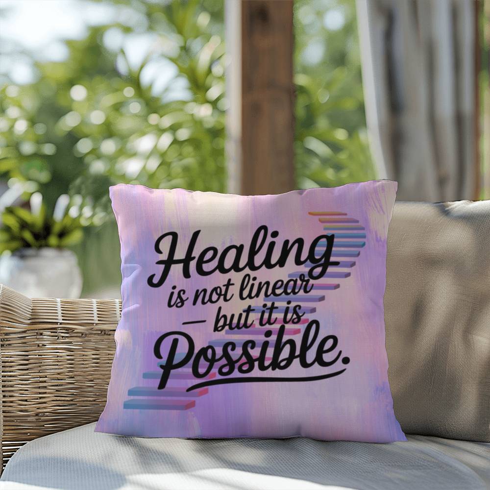 Rise & Reclaim Indoor/Outdoor Pillow – Healing from Trauma