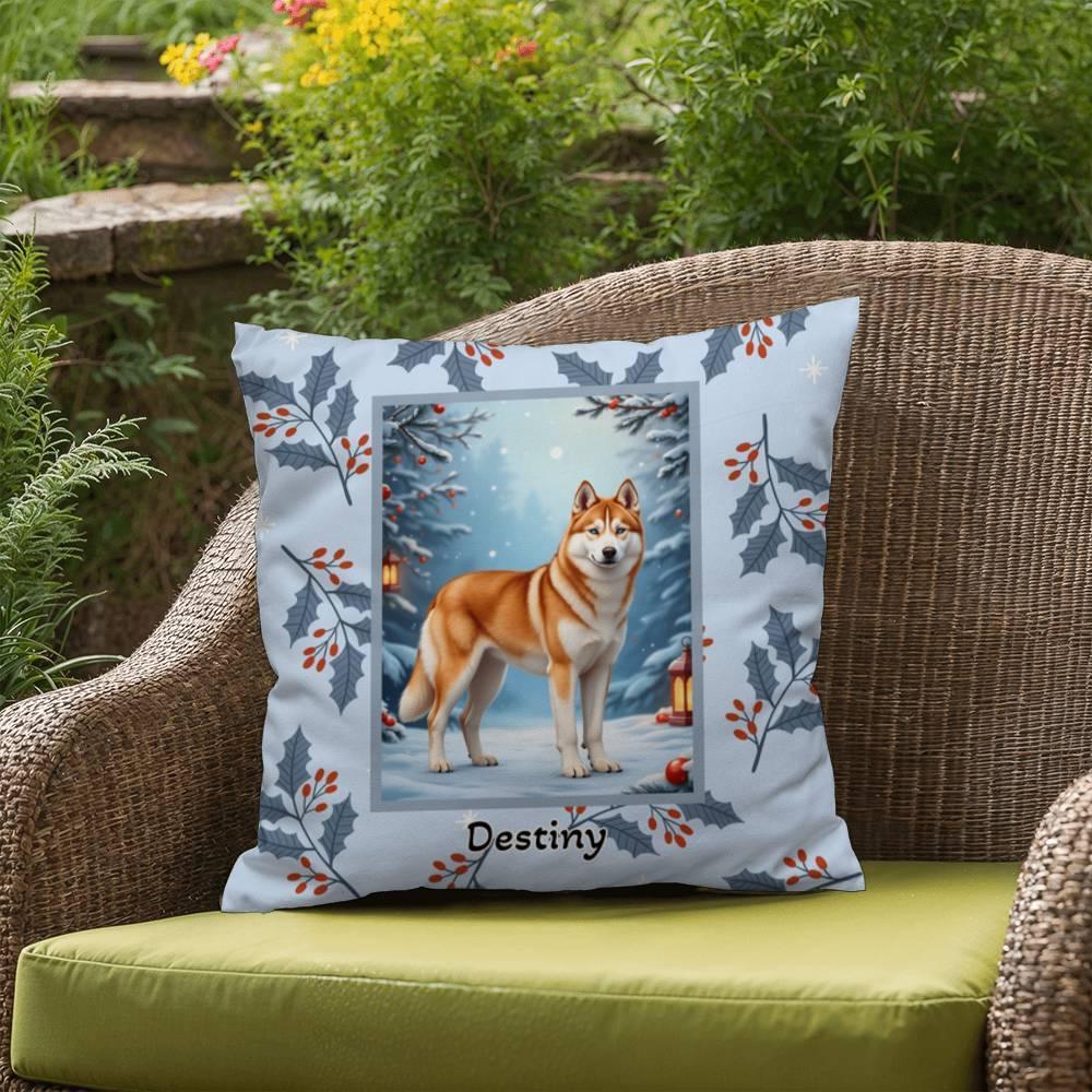 Shop our premium husky sable white winter throw pillow from MySisterIsASurvivor.