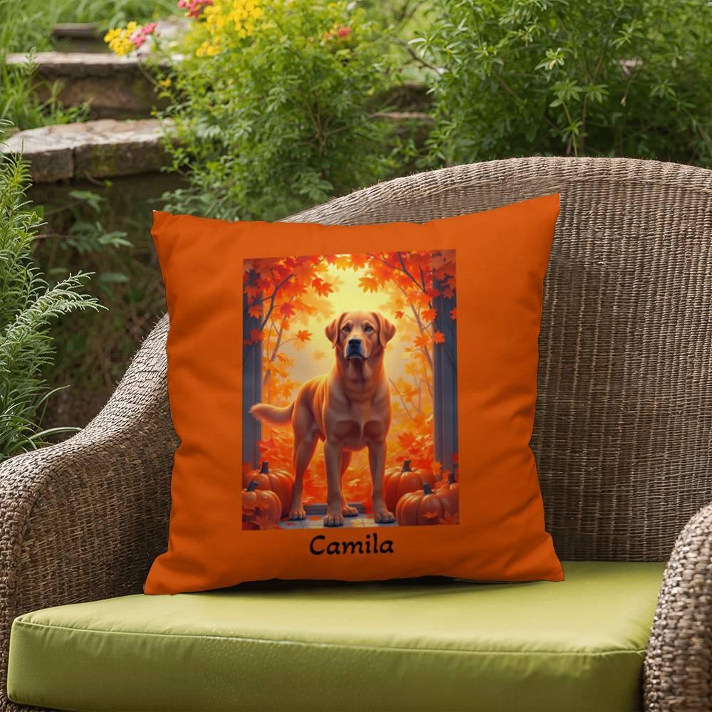 Shop our premium labrador retriever fox red indoor outdoor pillow 1 from MySisterIsASurvivor.