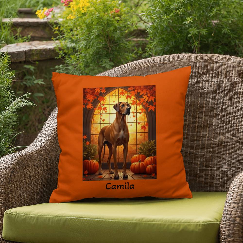 Fawn Great Dane Throw Pillow - Custom Home Decor Gift for Dane Enthusiasts