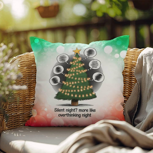 Shop our silent night more like indoor outdoor pillow featuring the 18" x 18" style option from MySisterIsASurvivor.