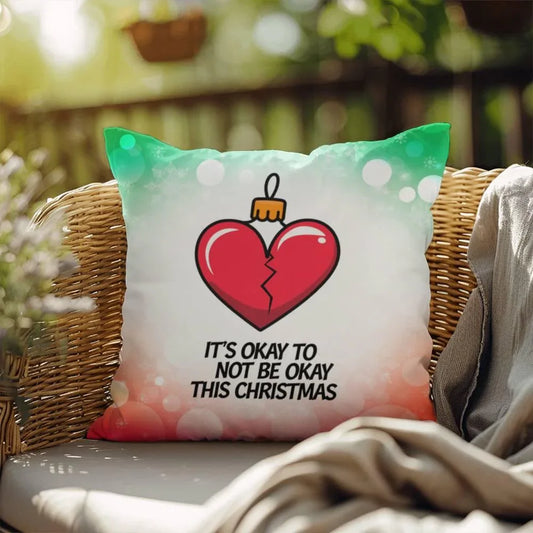 Shop our its okay to not be okay indoor outdoor pillow featuring the 18" x 18" style option from MySisterIsASurvivor.