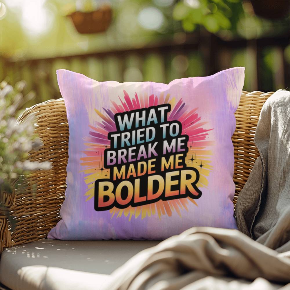 Rise & Reclaim Indoor/Outdoor Pillow – Empowerment Over Adversity