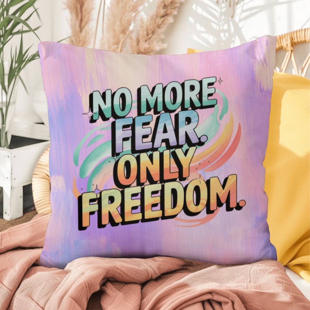 Rise & Reclaim Indoor/Outdoor Pillow – Freedom Over Fear