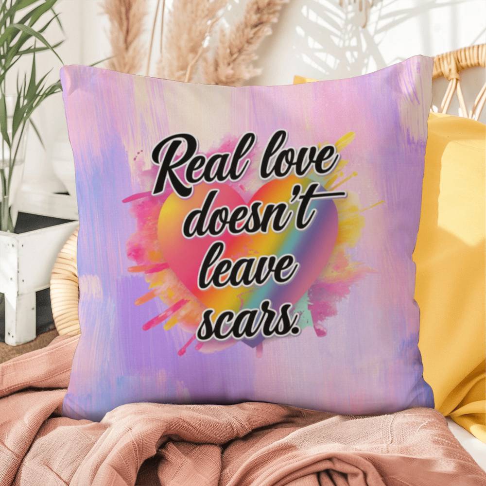 Rise & Reclaim Indoor/Outdoor Pillow – Real Love is Healing