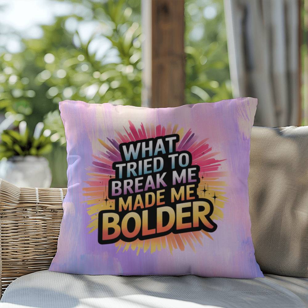 Rise & Reclaim Indoor/Outdoor Pillow – Empowerment Over Adversity