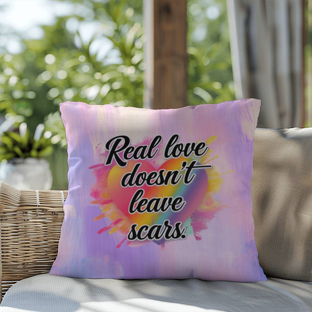 Rise & Reclaim Indoor/Outdoor Pillow – Real Love is Healing