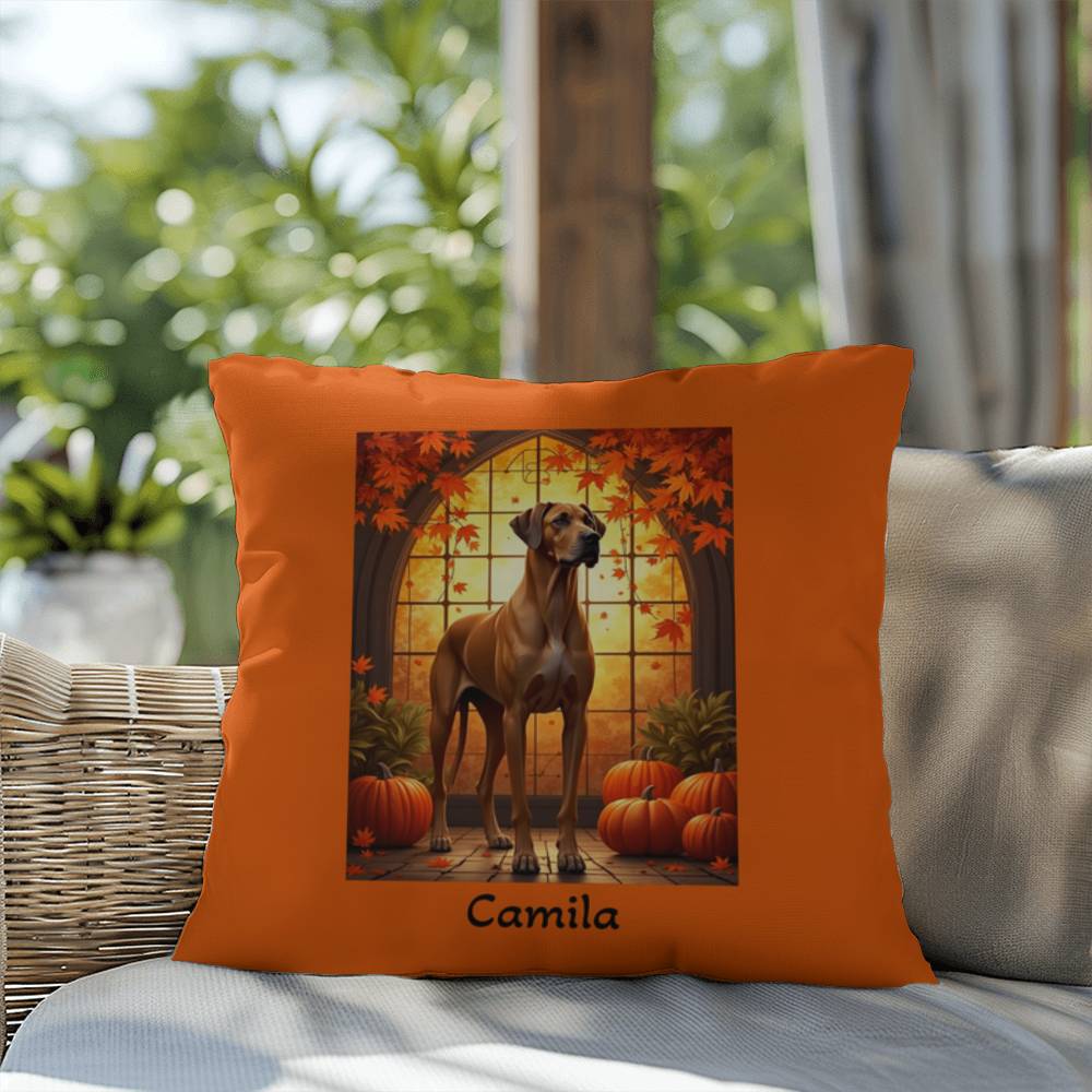 Fawn Great Dane Throw Pillow - Custom Home Decor Gift for Dane Enthusiasts