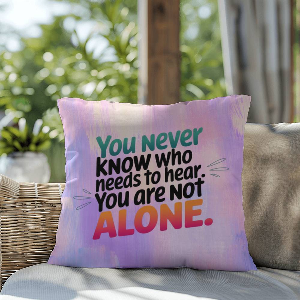 Rise & Reclaim Indoor/Outdoor Pillow – You Are Not Alone