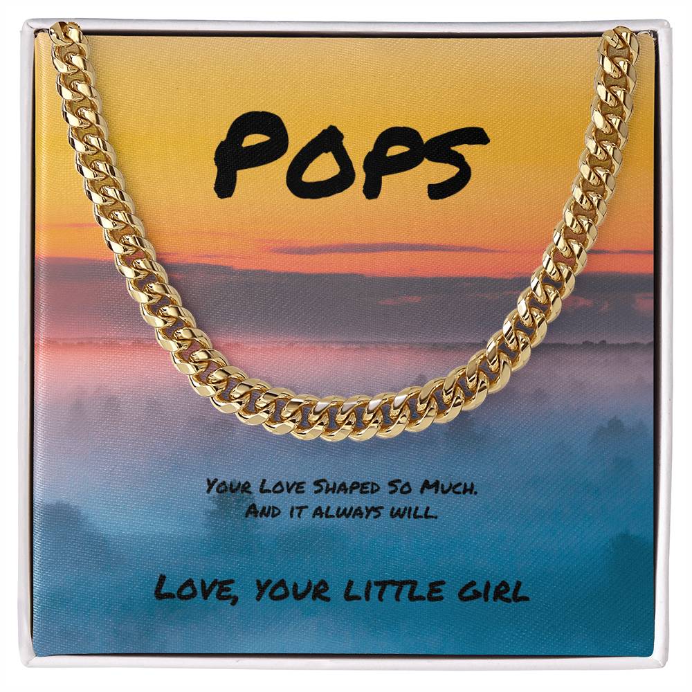 Your Love Shaped So Much Cuban Link Necklace, Personalized Jewelry for Someone Special - MySisterIsASurvivor