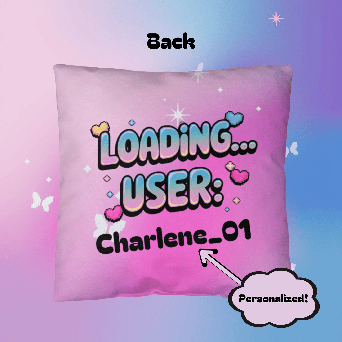 No Downloads Left For Drama.exe Y2K self-care pillow custom name tech-inspired gift - MySisterIsASurvivor