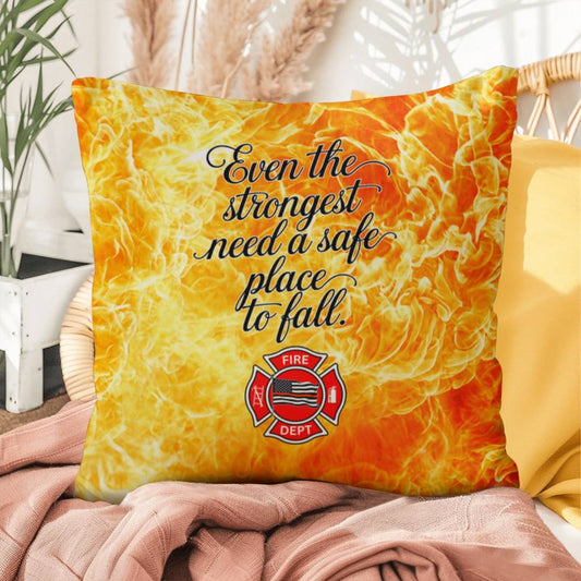 Custom pillow for firefighters, highlighting the importance of mental health and offering a safe place for rest and recovery.
