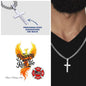 Firefighter Support Engraved Cuban Link Cross reminding heroes that bravery includes rest and healing.