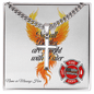 Not All Battles firefighter engraved cross highlighting hidden struggles and inner firefighter resilience.