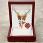 Rest and Recovery firefighter Cuban link cross necklace symbolizing strength in healing and mental health.