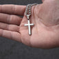 When The Smoke Clears firefighter support Cuban link cross necklace symbolizing new beginnings and healing.