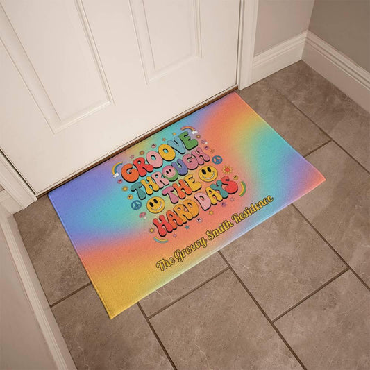 Shop our premium groove through welcome mat from MySisterIsASurvivor.
